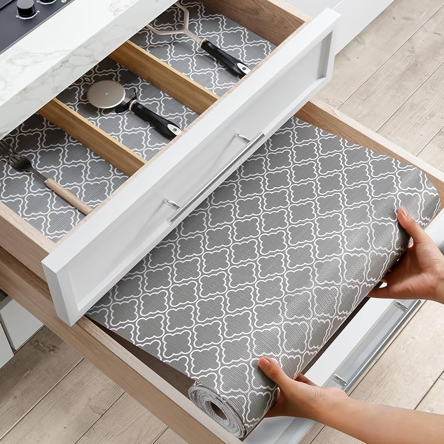 Drawer Liners For Kitchen Cabinets 30 5 Cm X 20 Non Adhesive Shelf Liner Thick And Waterproof Kitchen Drawer Liners Contact Paper For Cabinets 