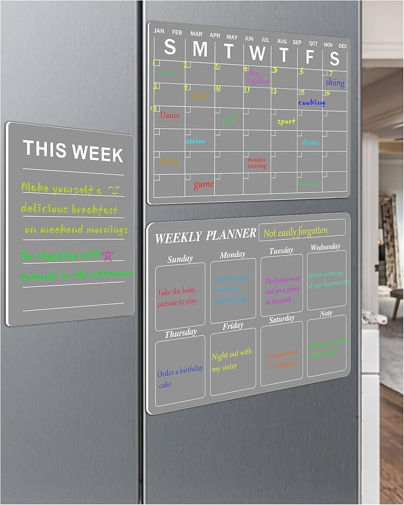 Dry Erase Monthly Planner For Refrigerator 30 X 39 9 Cm Non 