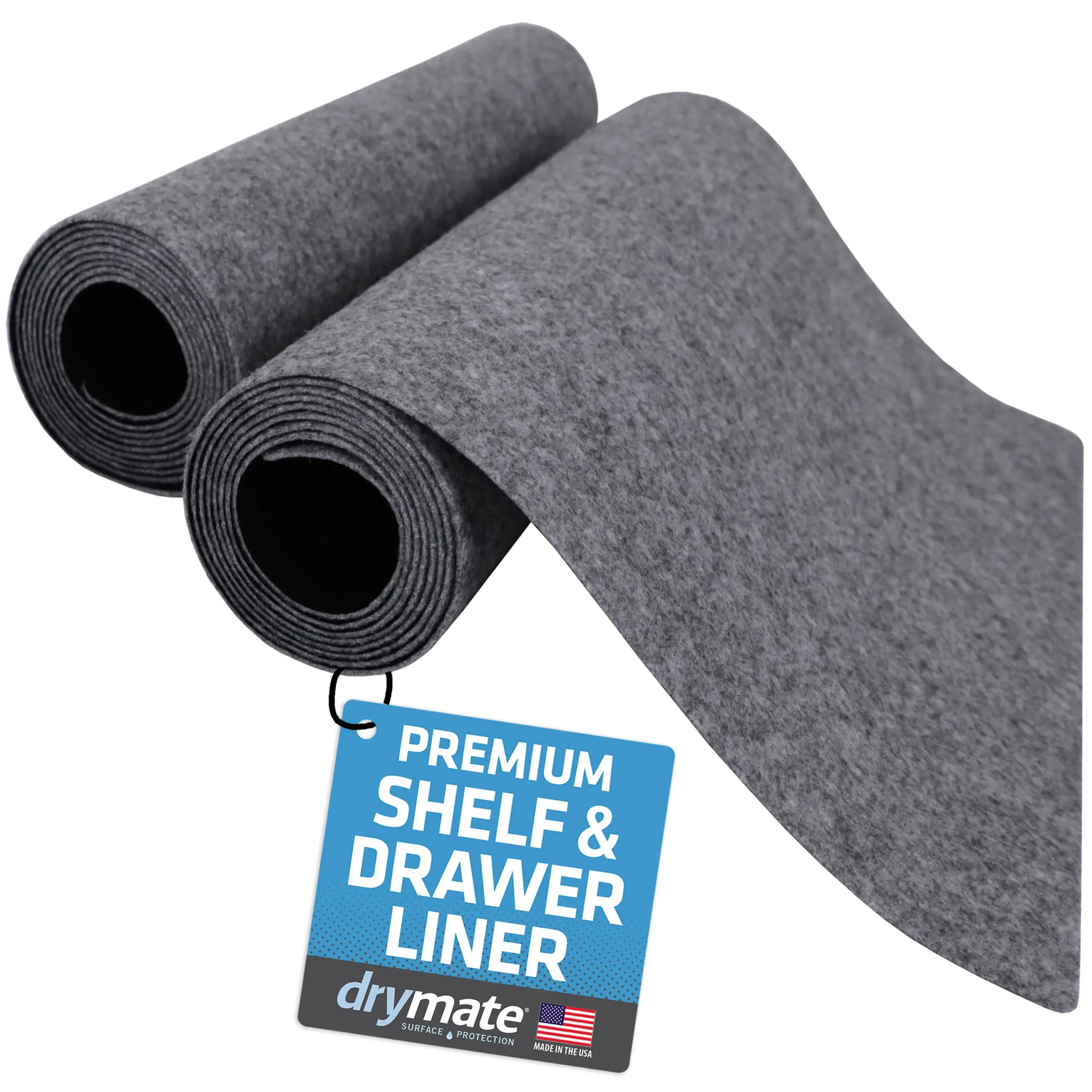 Drymate Absorbent Waterproof 12 in X 59 in Light Grey Shelf Liner 