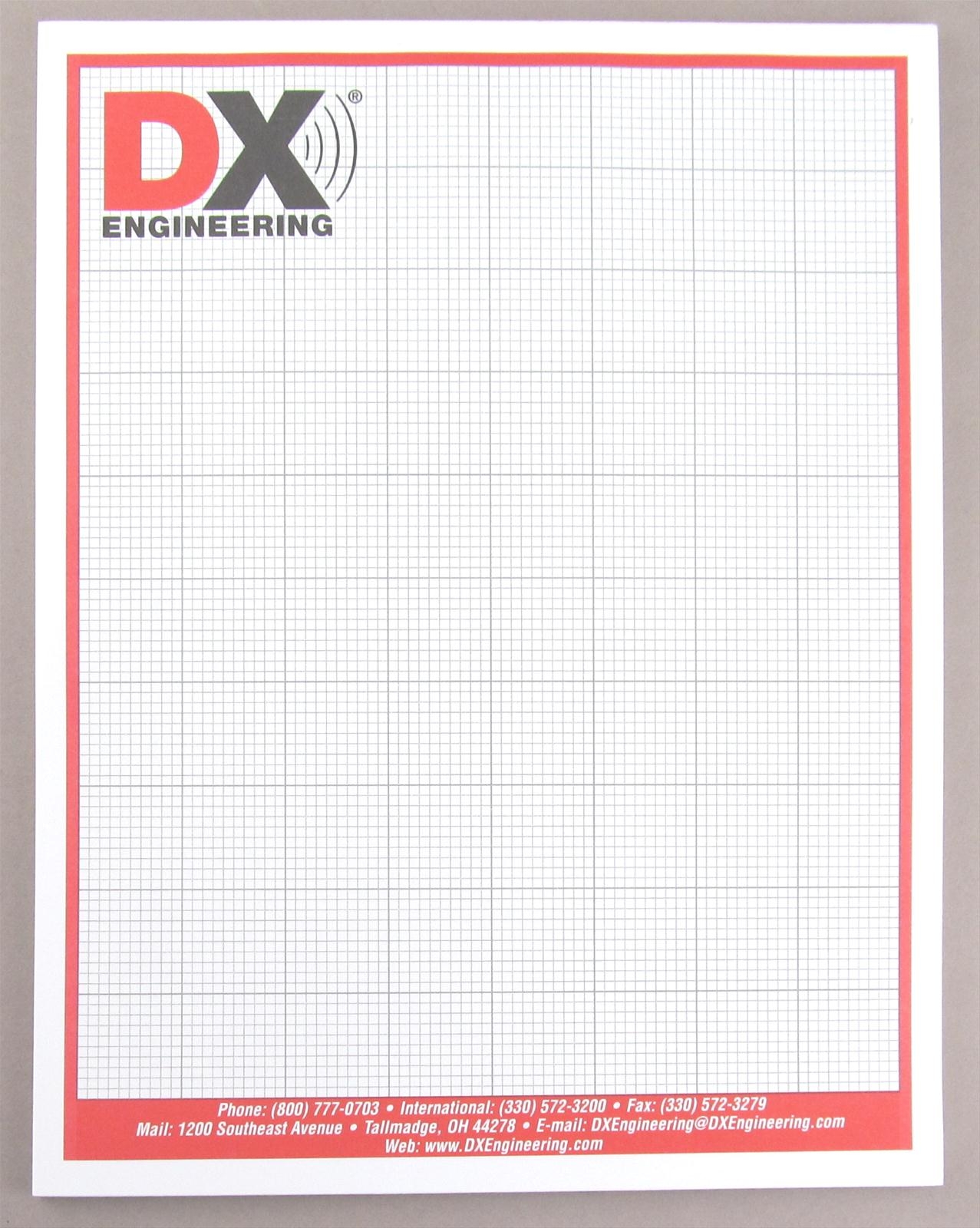 DX Engineering DXE GRAPHPAPER DX Engineering Graph Paper Pads DX 