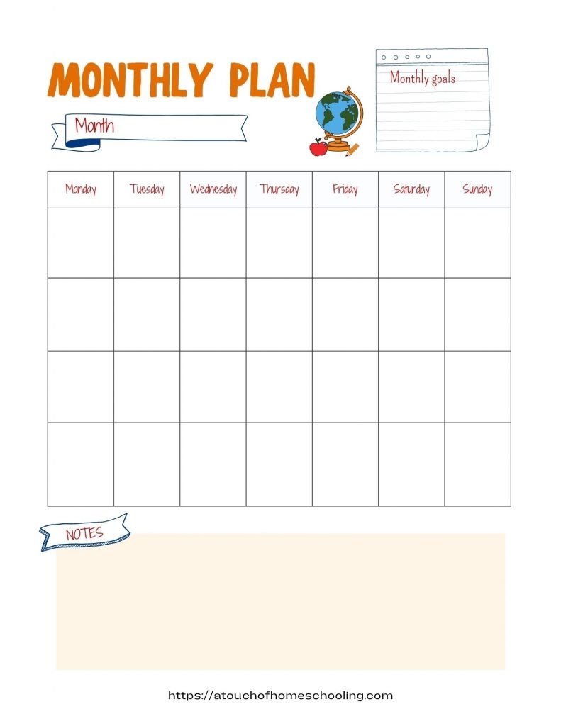 Editable Homeschool Schedule Template 15 Free Printables
