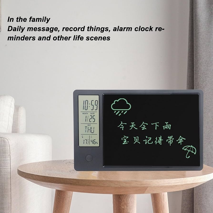Electronic Digital Planner Tablet Calendar With Display Of Time Day Temperature And Humidity Multifunctional Electronic Calendar For Home Work 