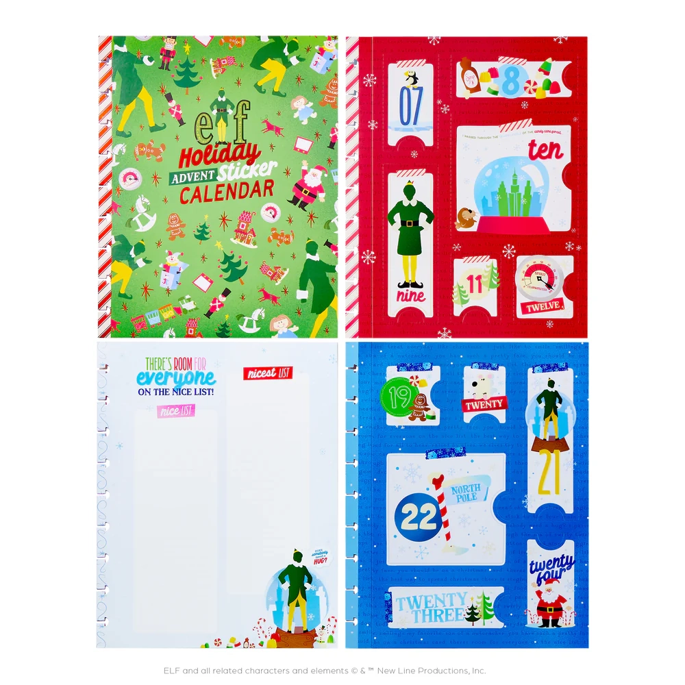 Elf Classic Sticker Advent Calendar