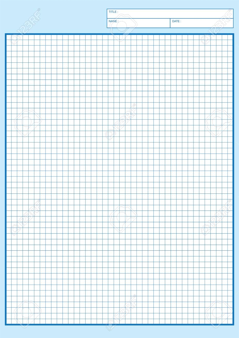 Engineering Graph Paper Printable Graph Paper Vector Illustration 
