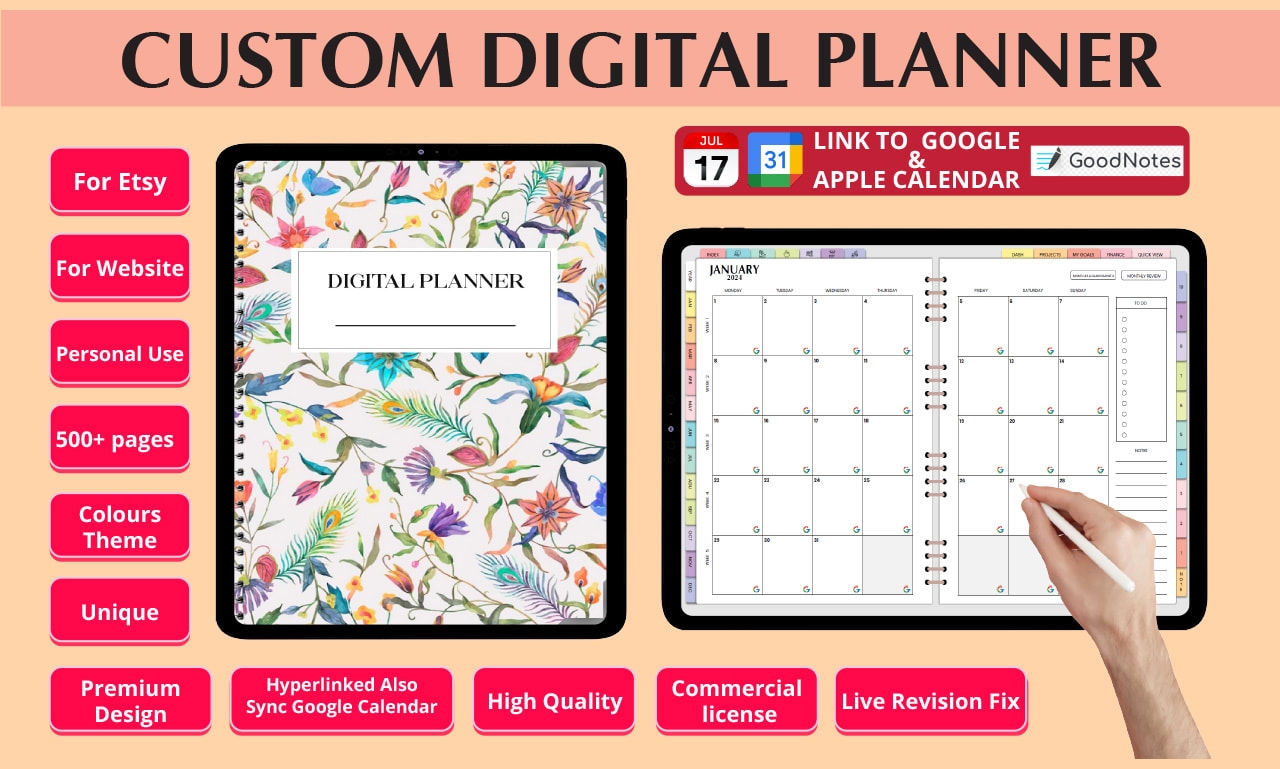 Custom Planner Calendar