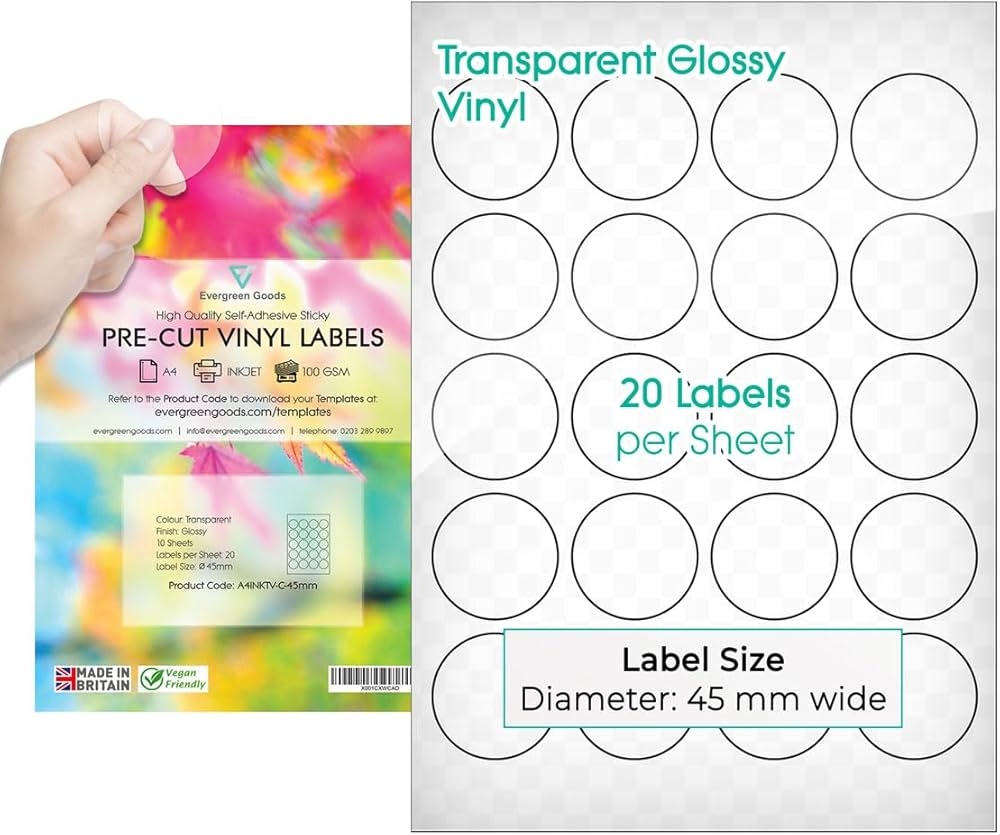 Printable Circle Sticker Paper