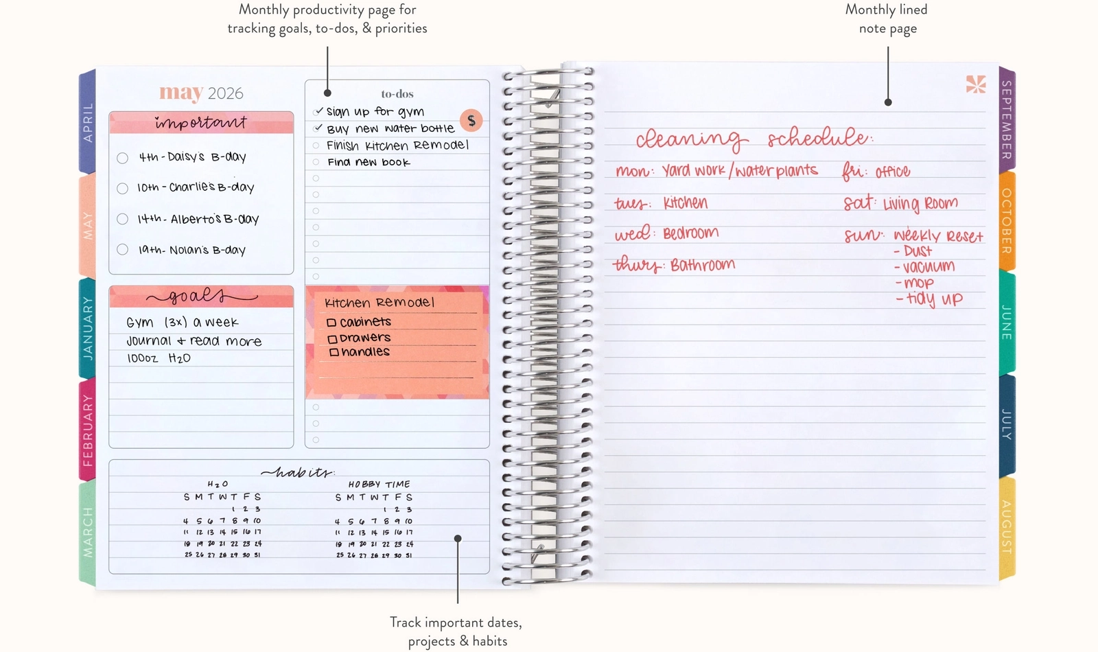 Evolve Monthly Planner Erin Condren