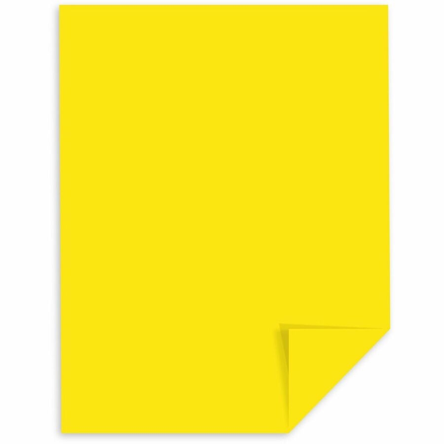 Exact Brights Smooth Colored Paper Yellow Letter 8 1 2 X 