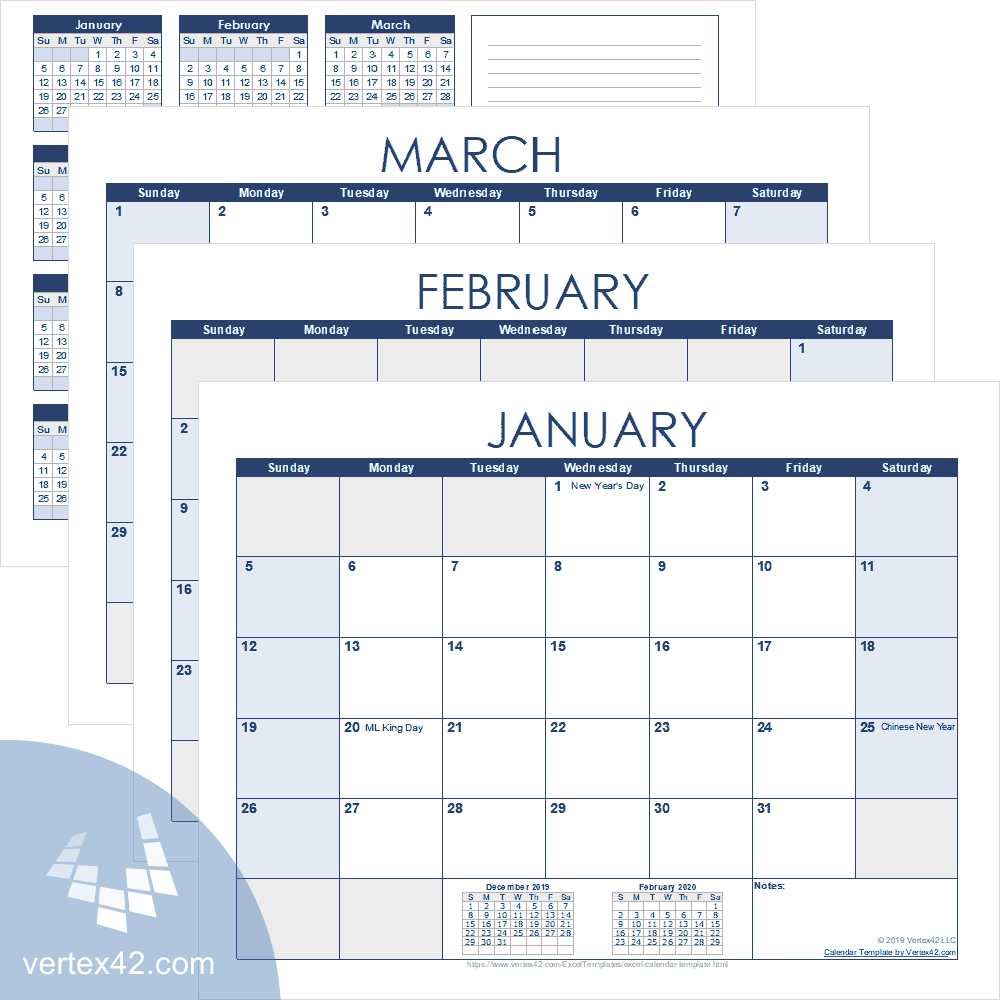 Excel Calendar Template For 2026 And Beyond