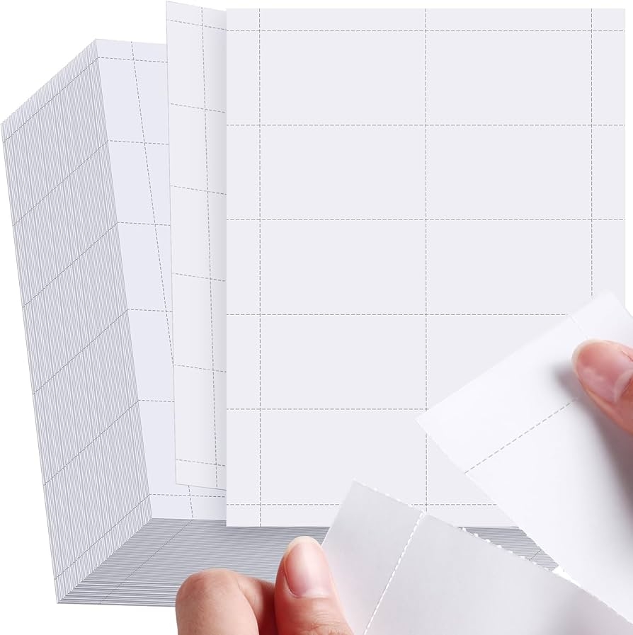 Fainne Pack Of 2000 Blank Printable Business Cards Mini Note Index 
