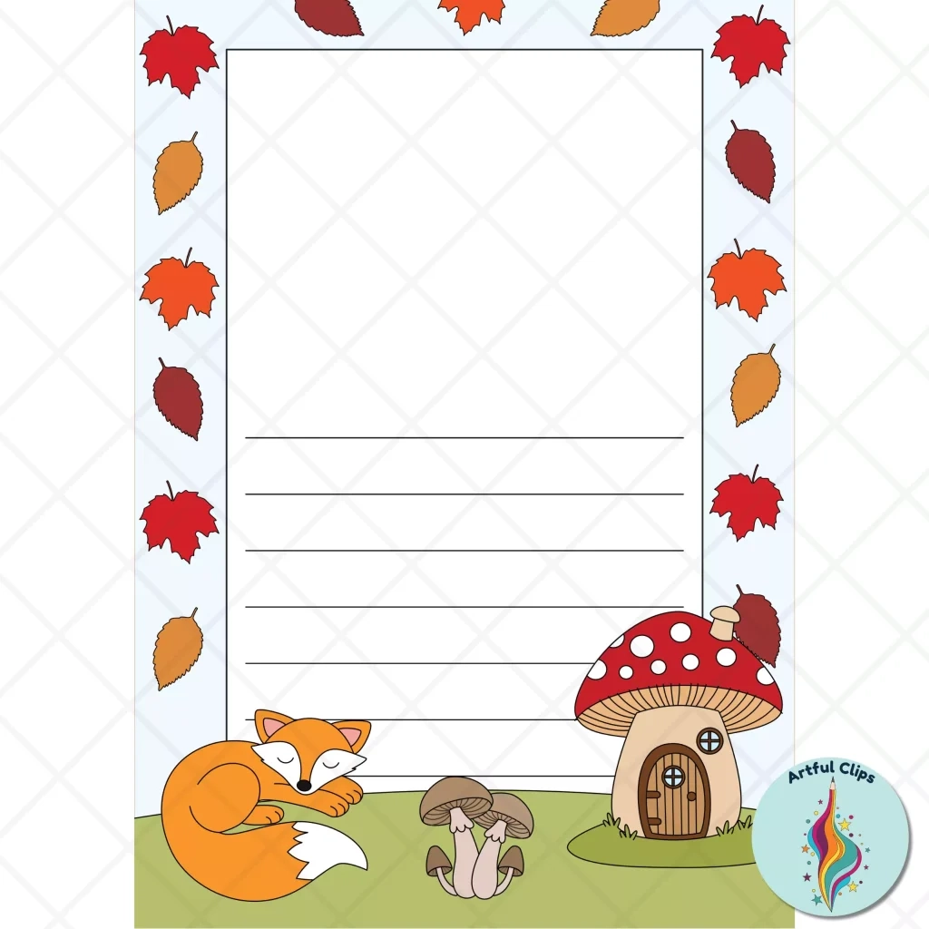 Fall Lined Paper