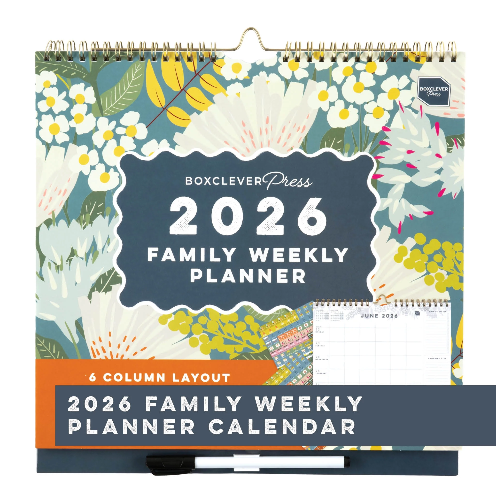 Family Weekly Planner 2026 Week To View Wall Calendar 2026 