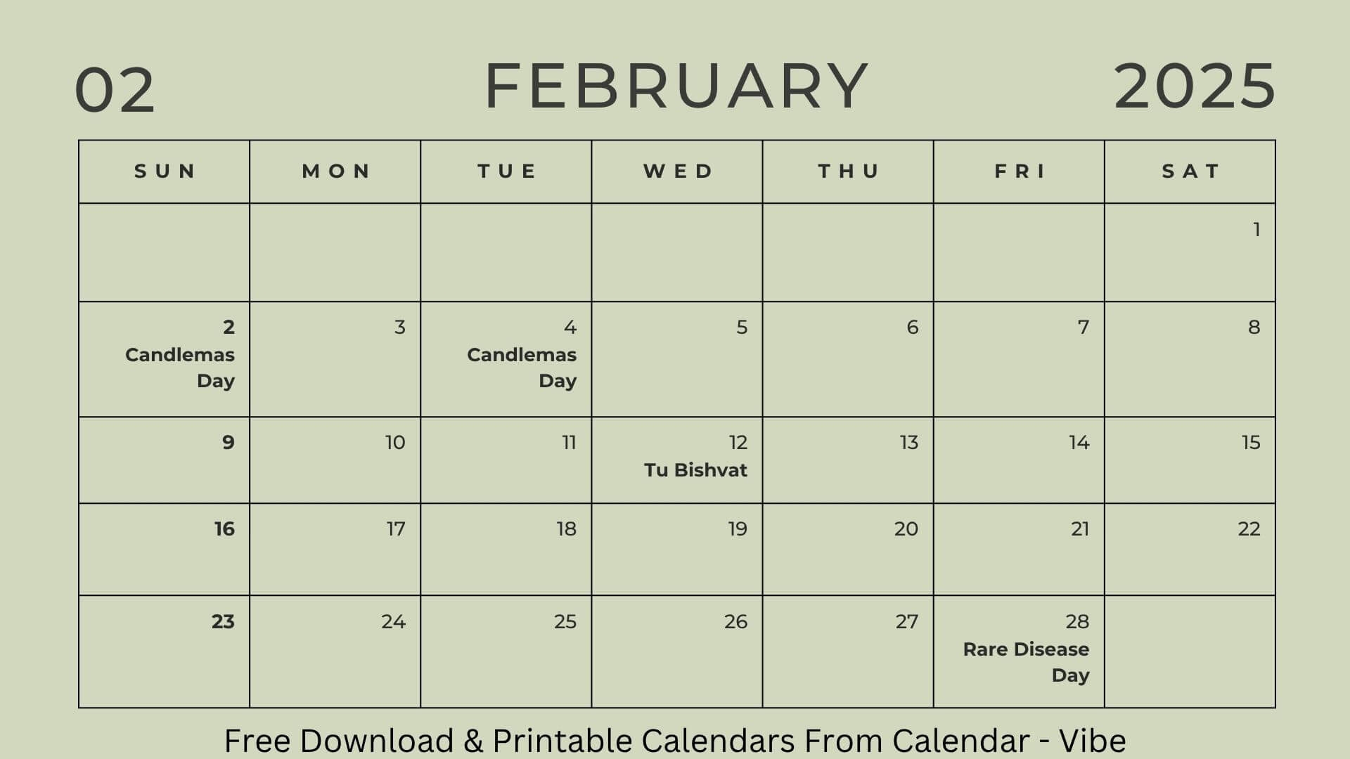February 2026 Calendar Printable Templates amp More