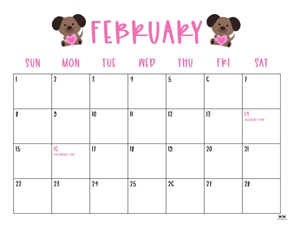 February 2026 Calendar Free Printable Pdf
