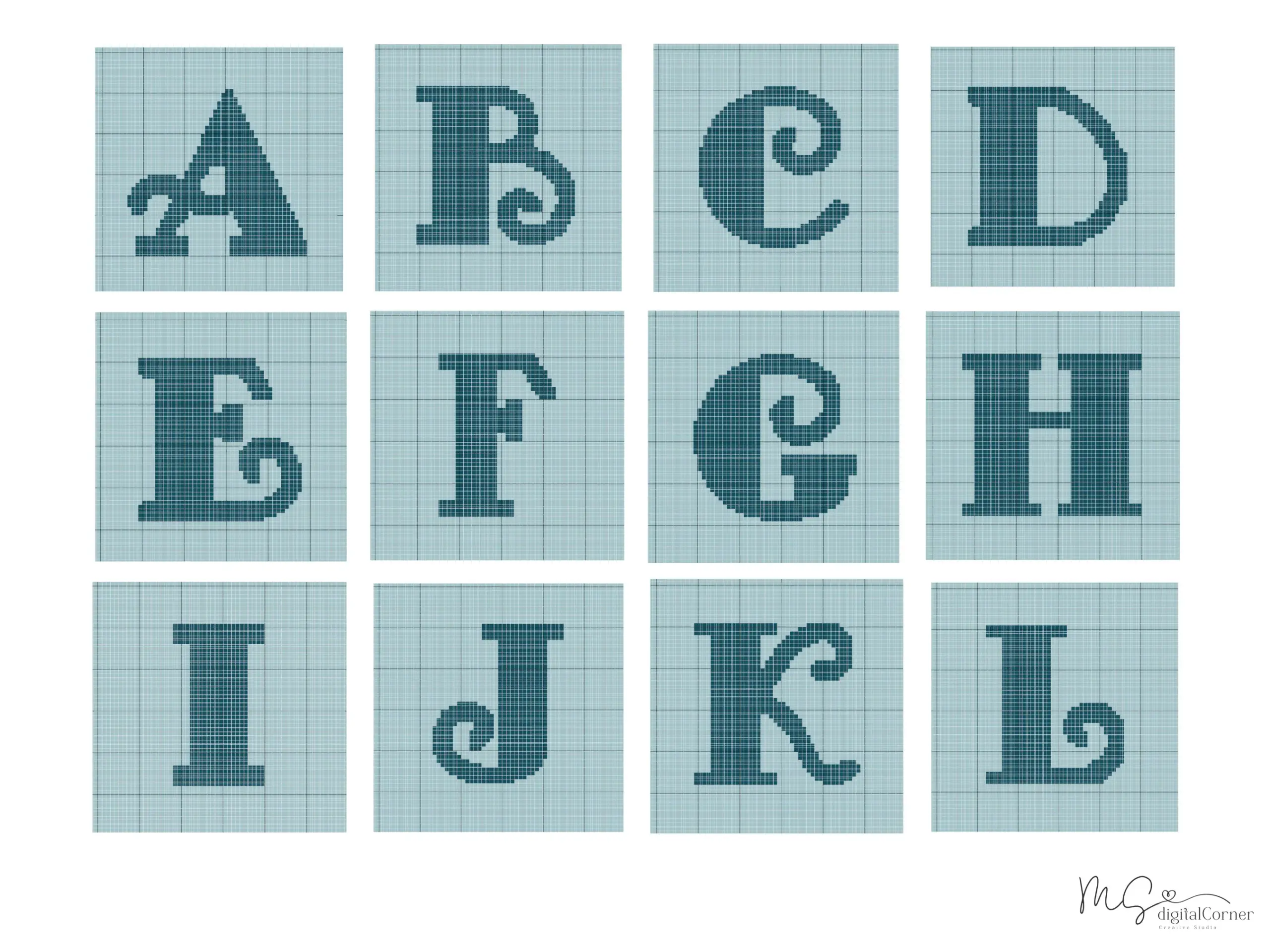Filet Crochet Letter Etsy