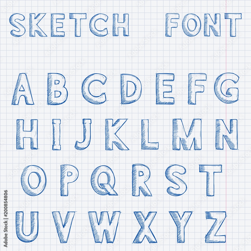 Alphabet On Lined Paper