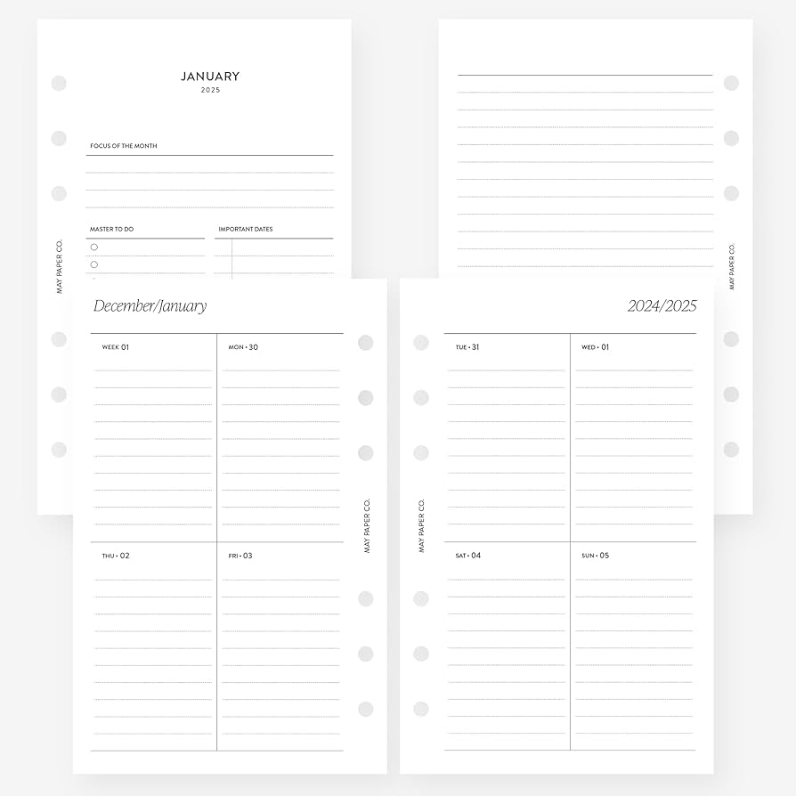Franklin Covey 2025 Compact Weekly Planner Insert 4 25 X 6 75 