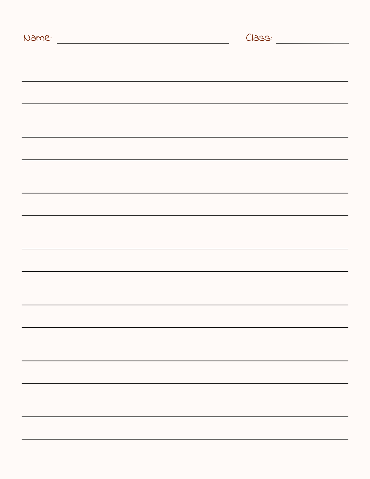 Free 2 Lined Notebook Paper Template To Edit Online