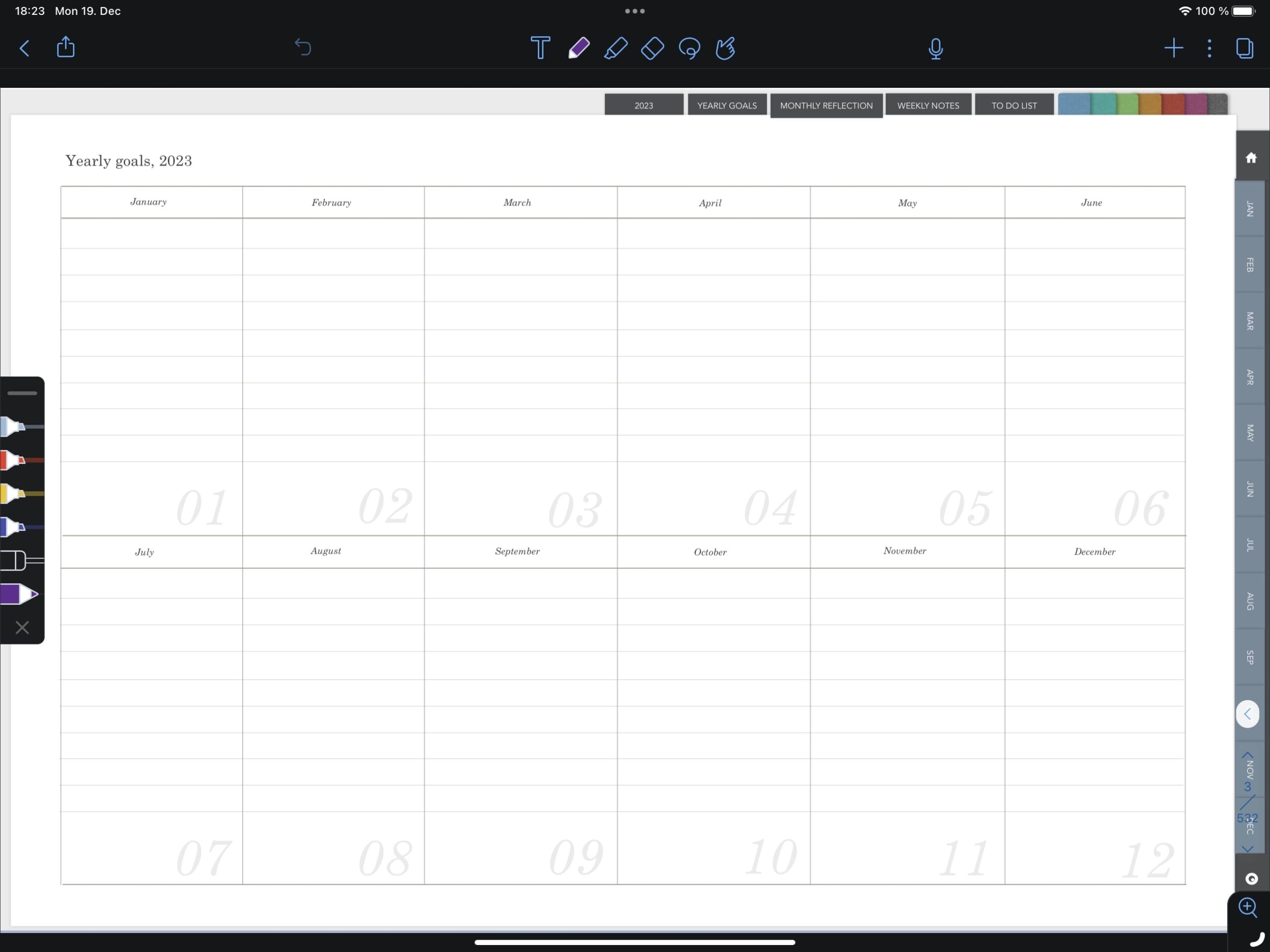 Free 2023 Ultimate Digital Planner Monthly Weekly And Daily 