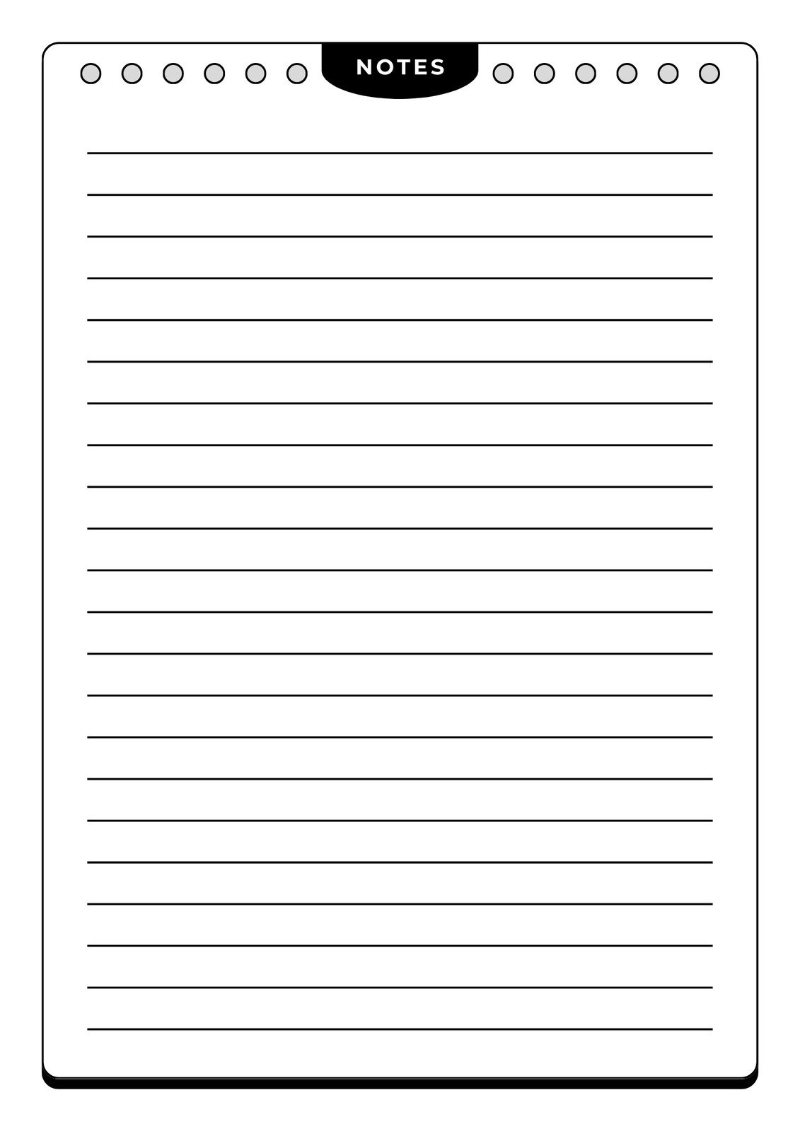Free And Customizable Line Templates