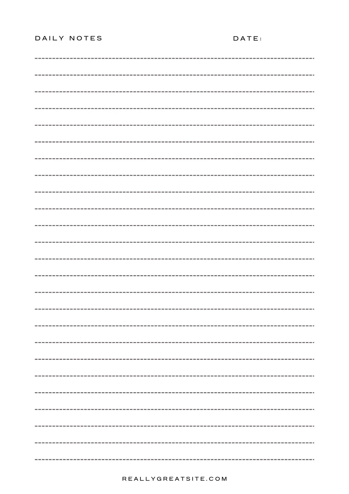Free And Customizable Line Templates
