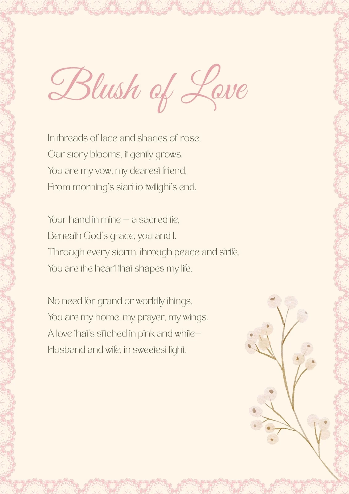 Free And Customizable Poem Templates