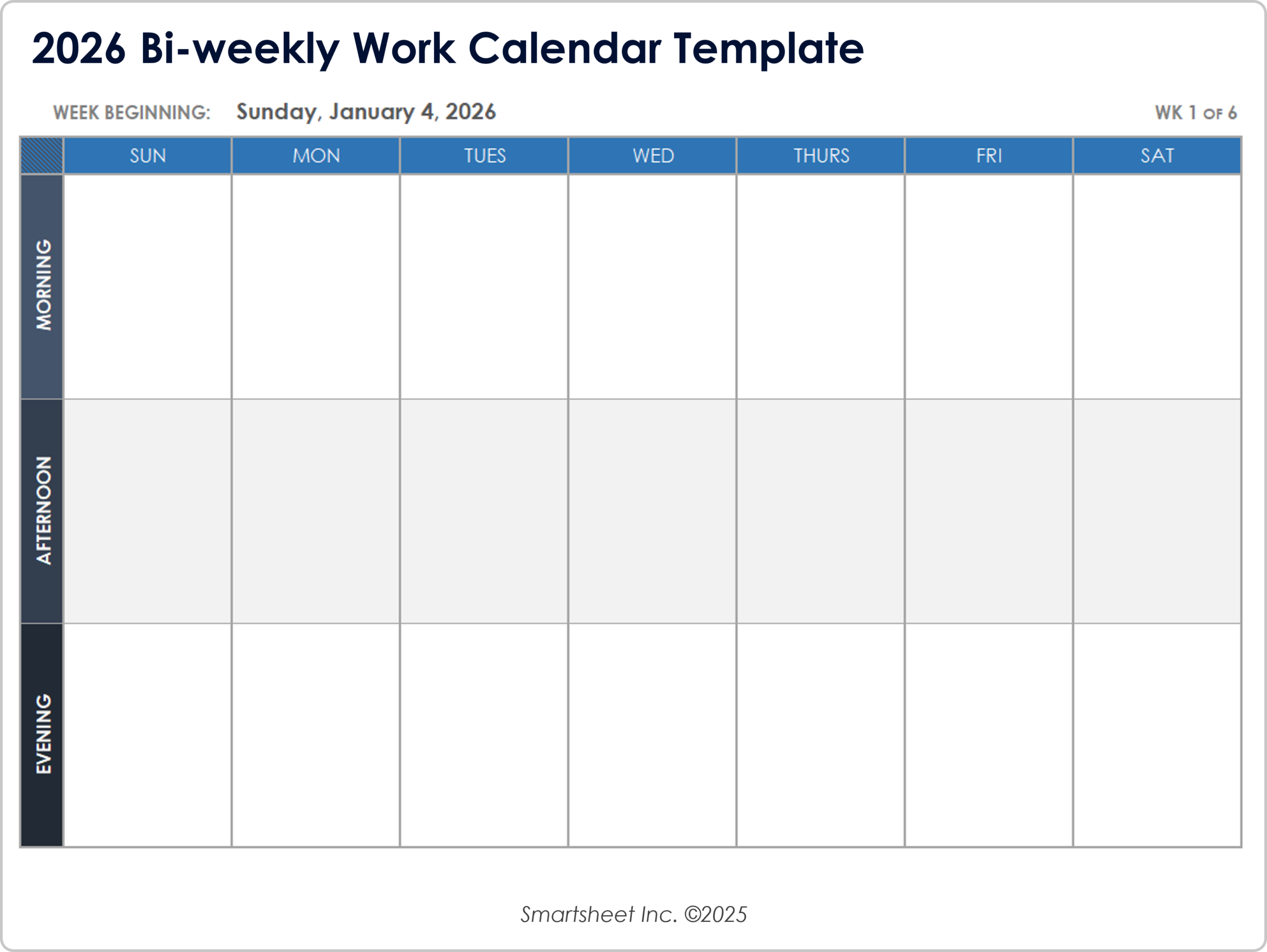 Free Blank Printable Calendar Pages