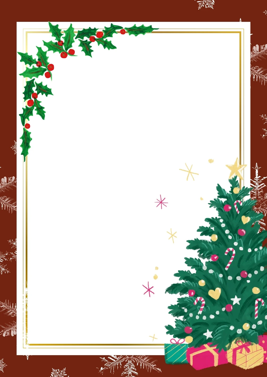 Free Customizable Christmas Page Border Templates Canva