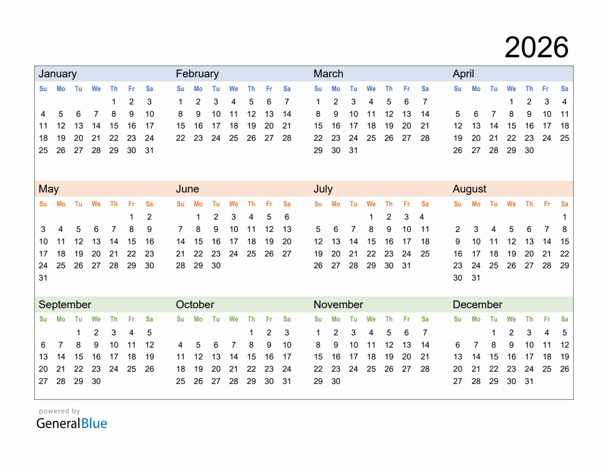 November 2026 Calendar Printable 11x17