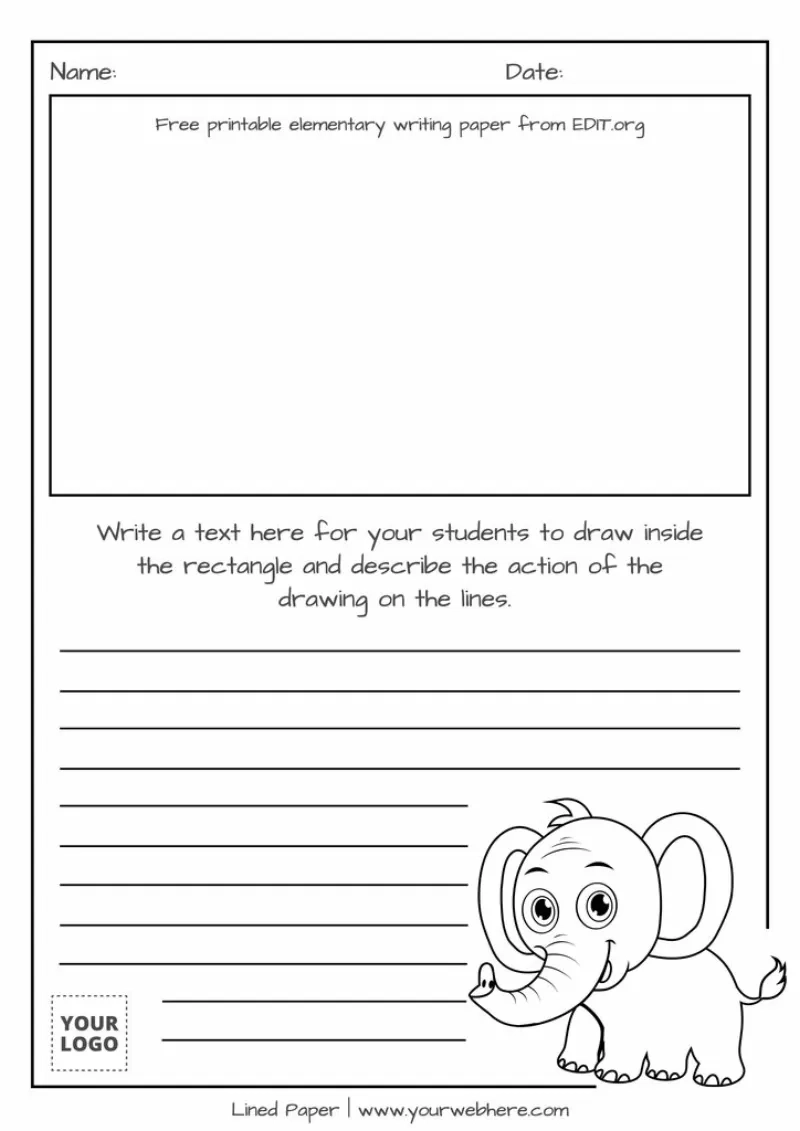 Lined Paper Elementary Printable
