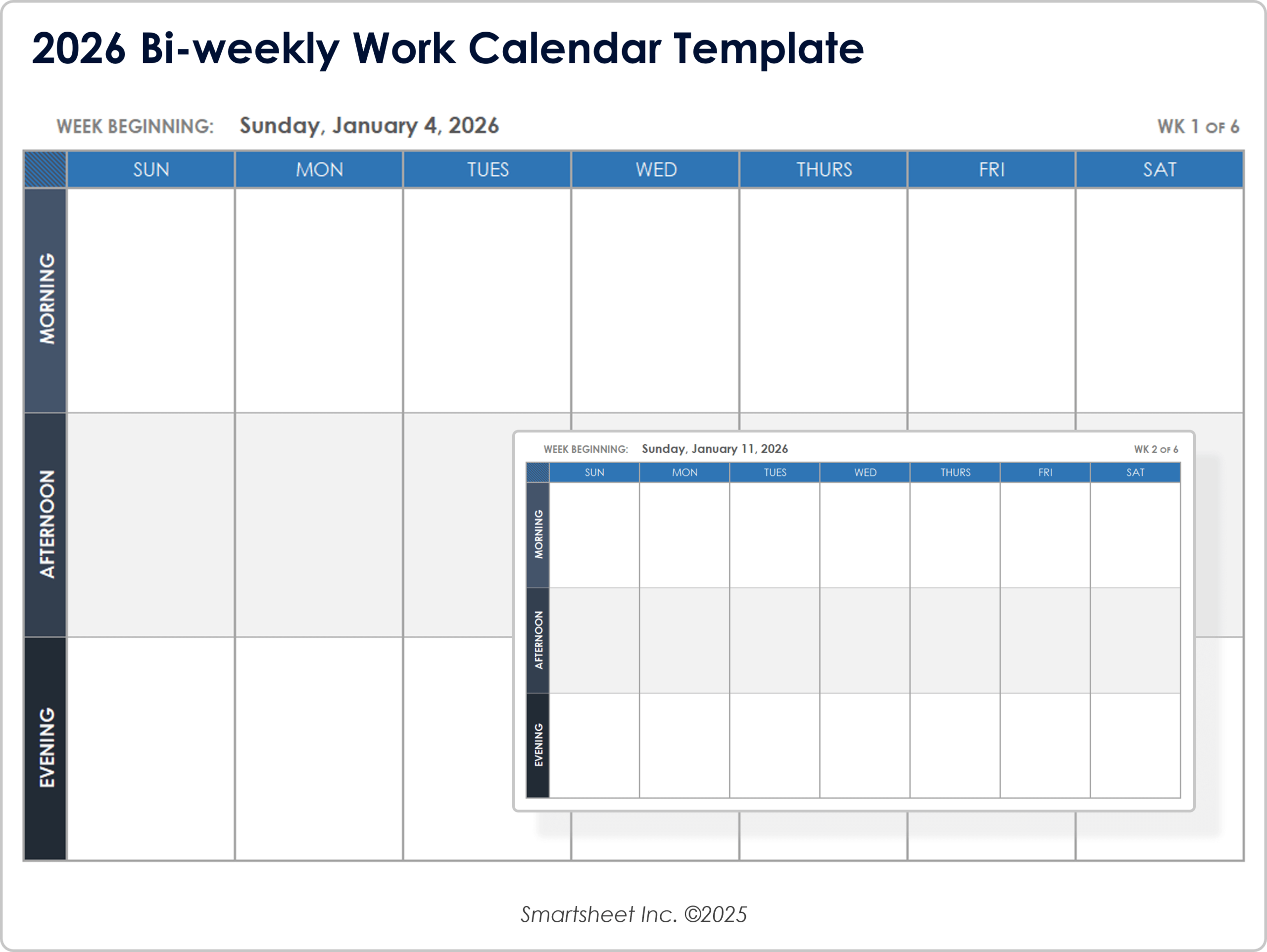 Monthly Calendar Planner Excel
