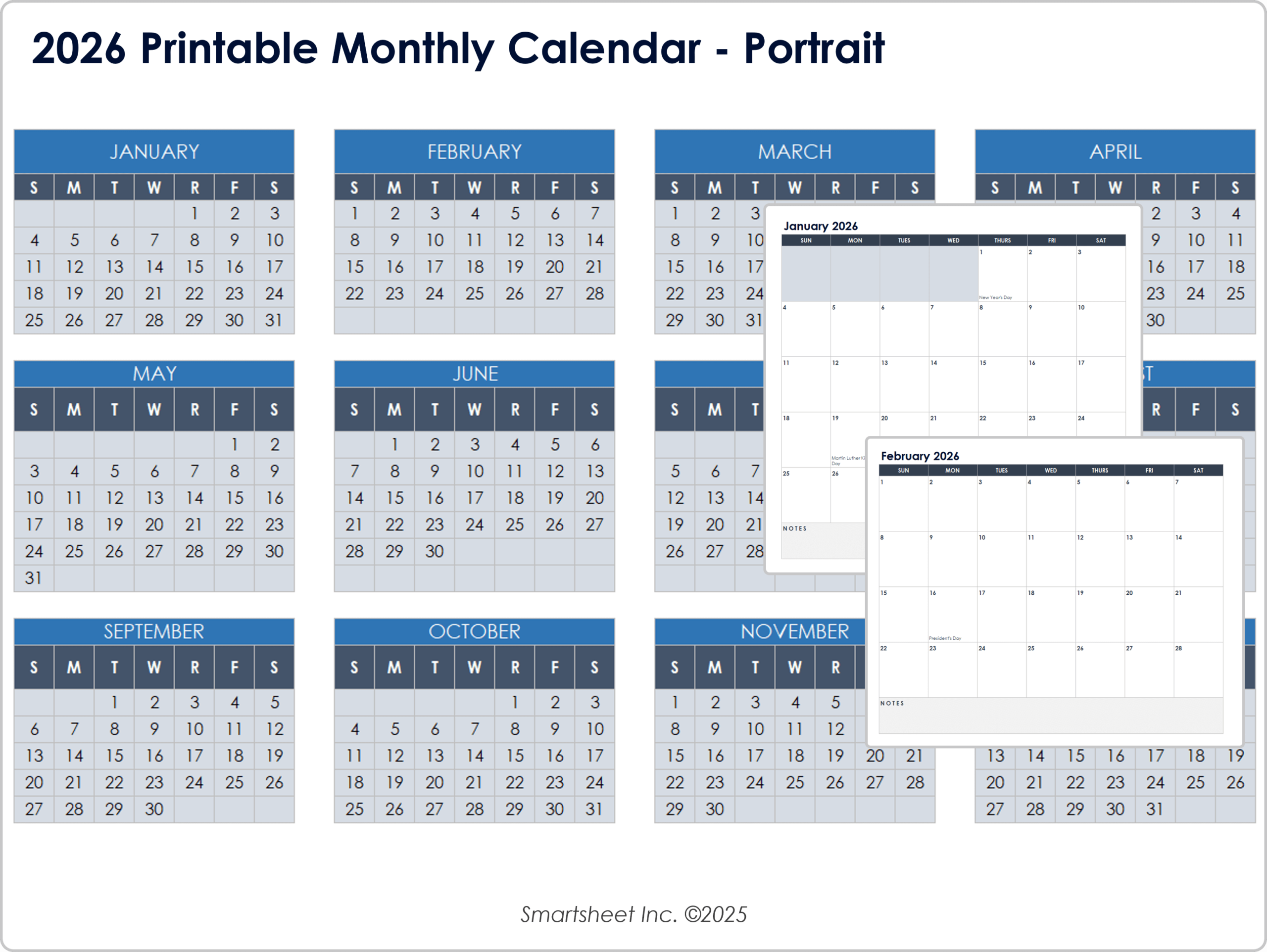 Free Excel Calendar Templates