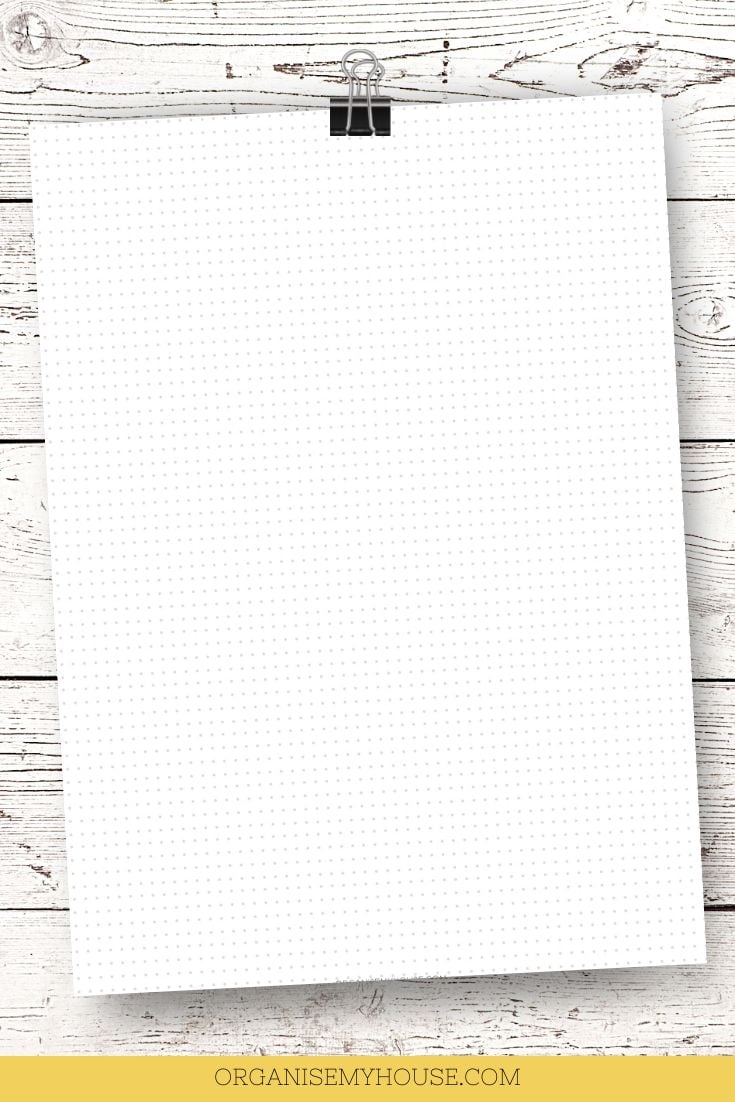 Free Full Page Bullet Journal Paper Printable Dot Grid