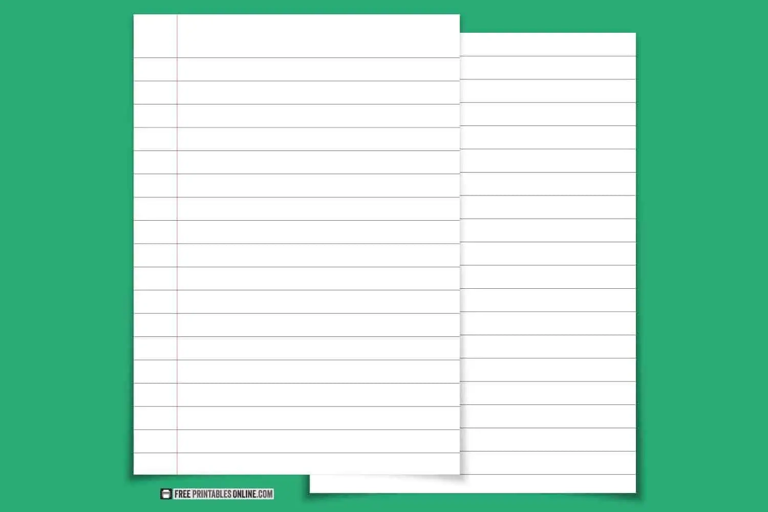 Free Lined Ruled Pages To Print lined Paper Printables Free 