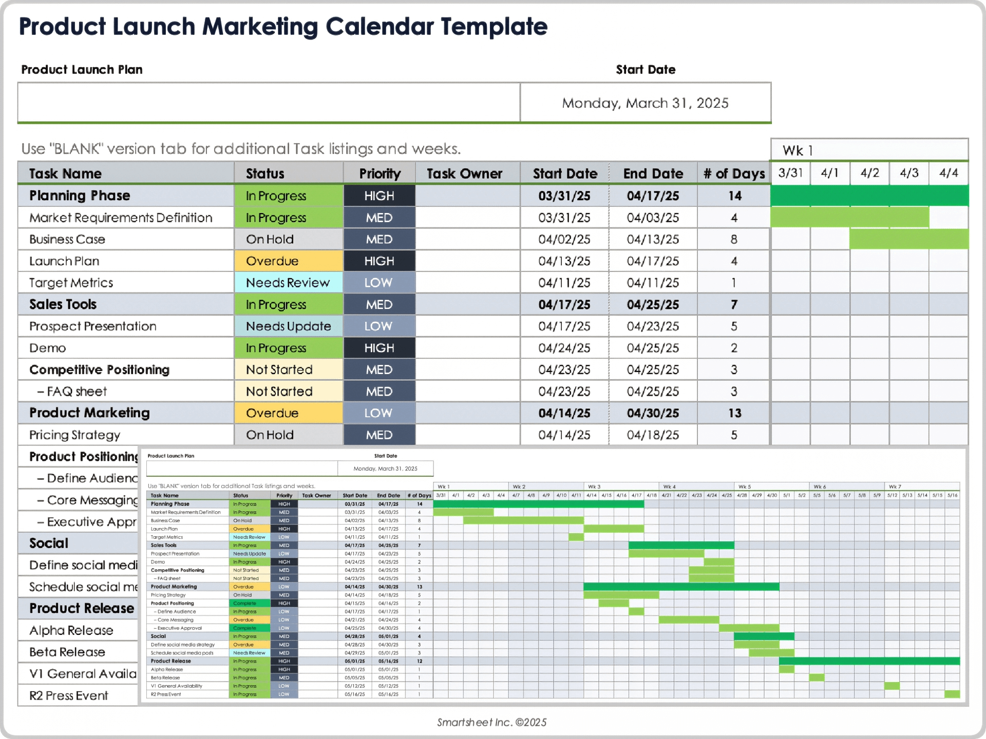 Free Marketing Calendar Templates Content Social And Campaign