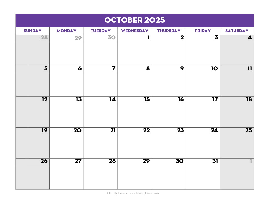 Create A Monthly Calendar Printable Free