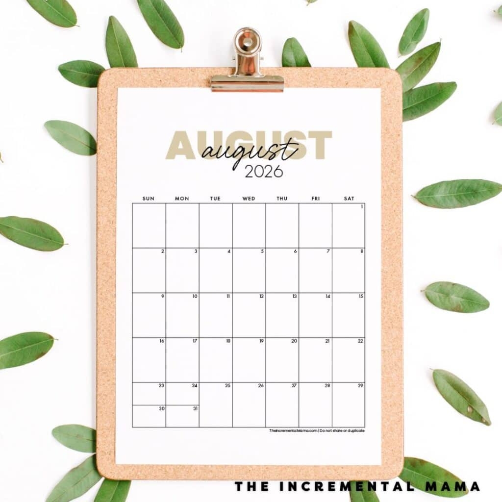 Free Printable 2026 Monthly Calendar January December PDFs 