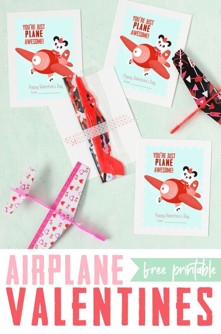 Free Printable Airplane Valentines