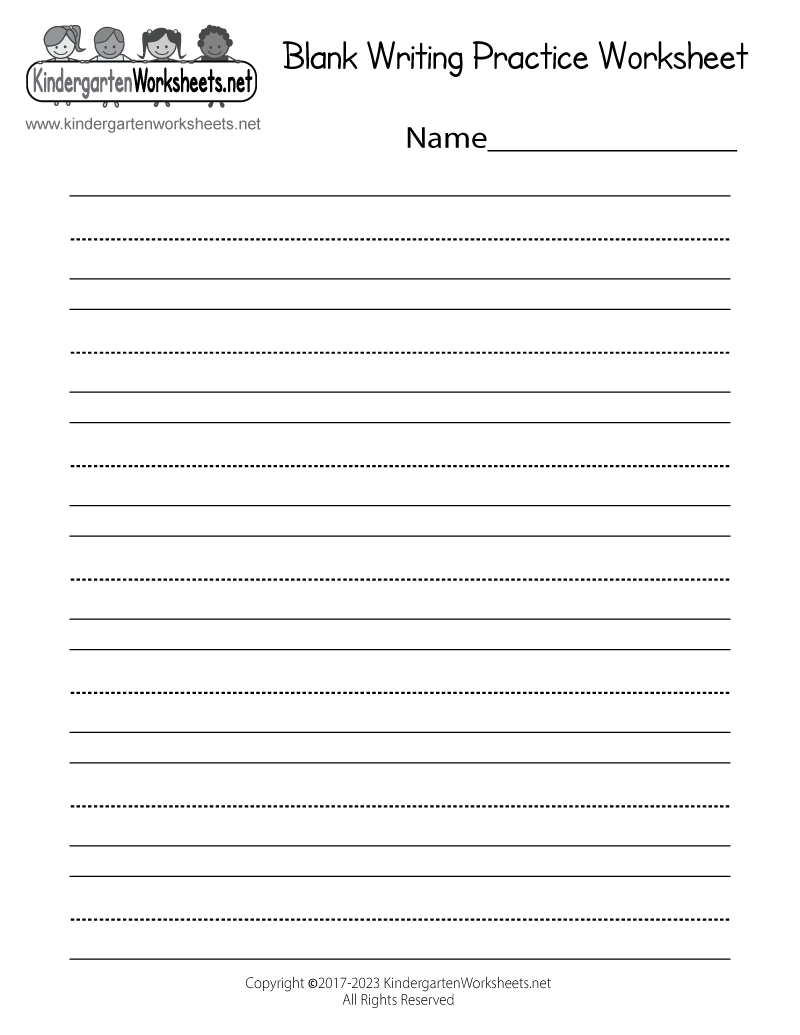Handwriting Paper Printable Free