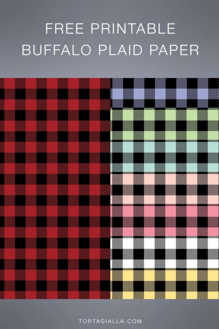 Free Printable Buffalo Plaid Papers Tortagialla