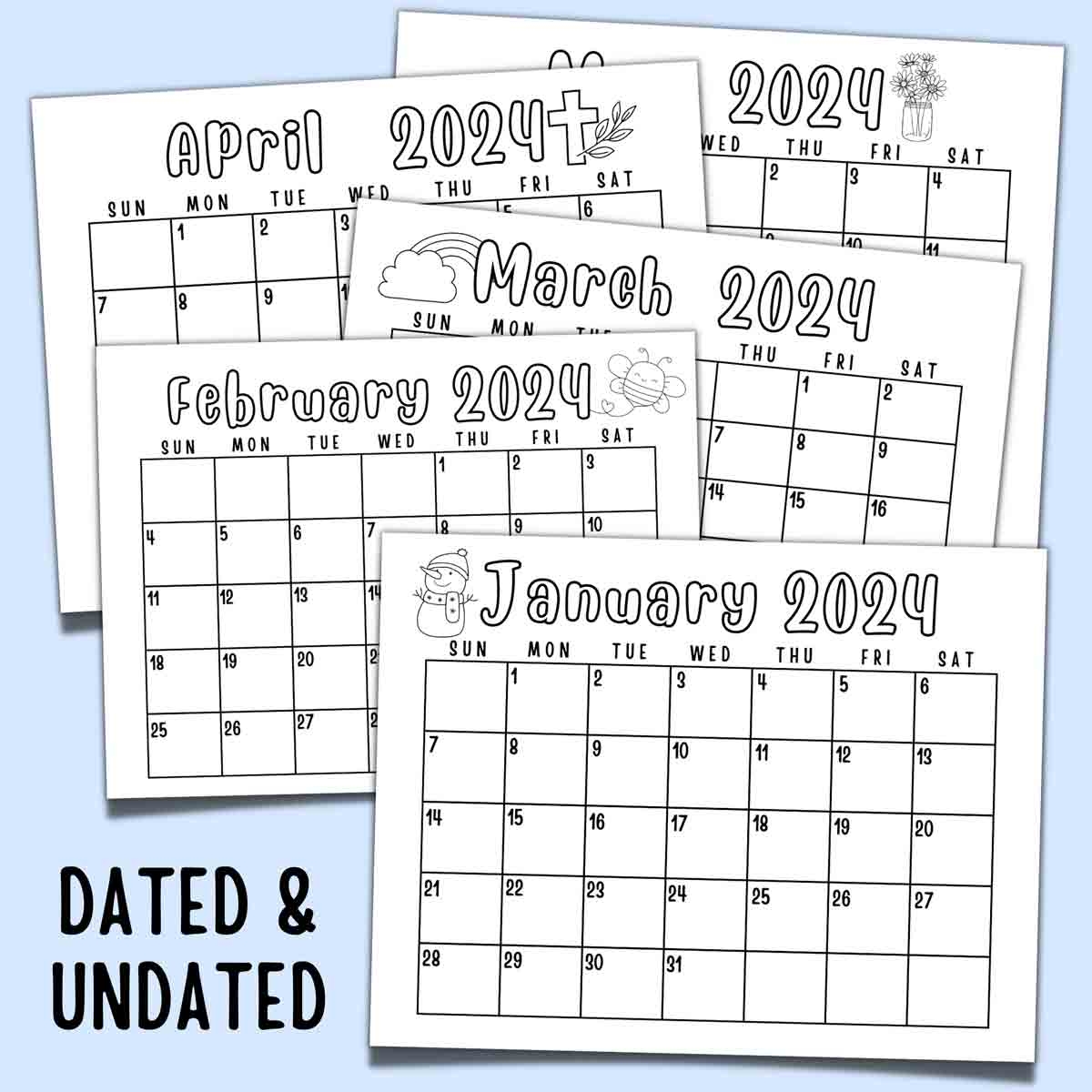 November Calendar Printable Trace