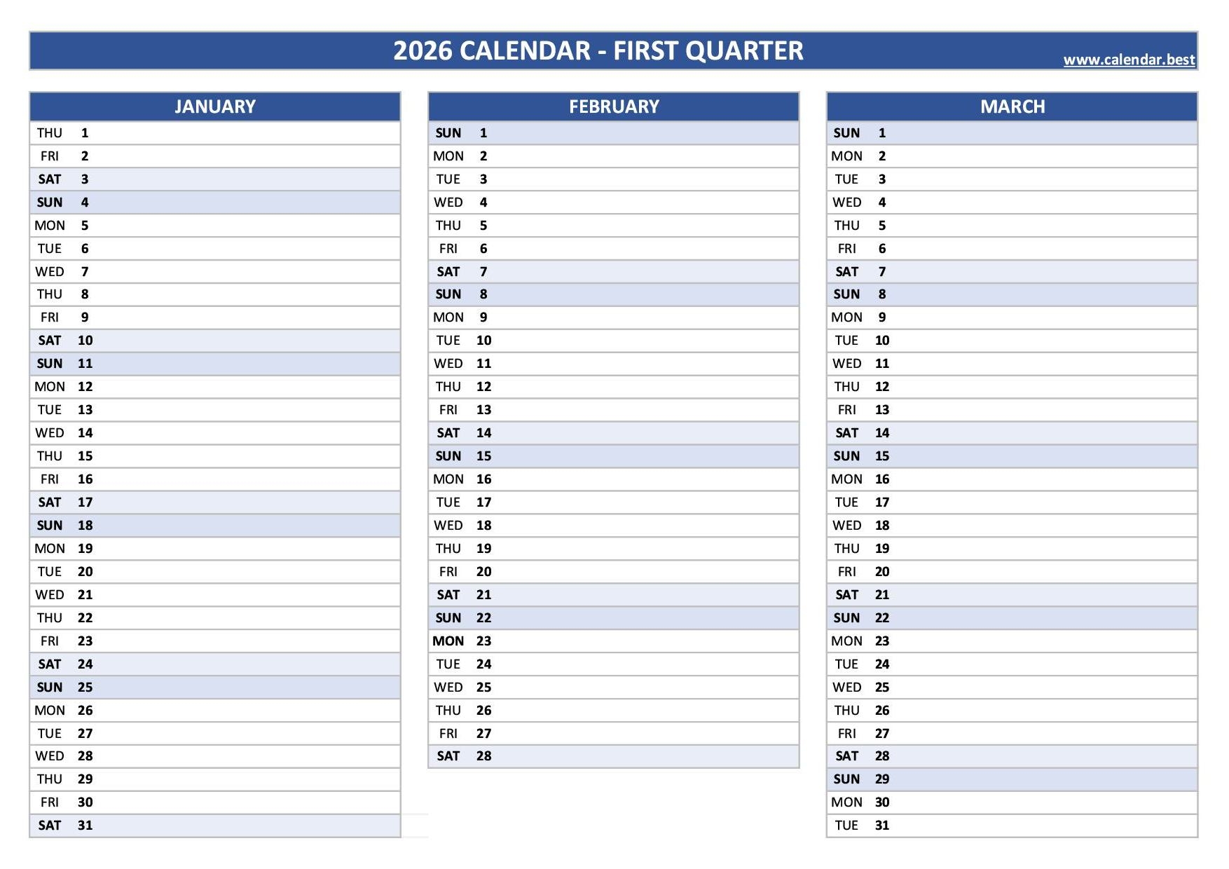 Free Printable Calendars 2026 amp 2027 Plan Ahead amp Stay 