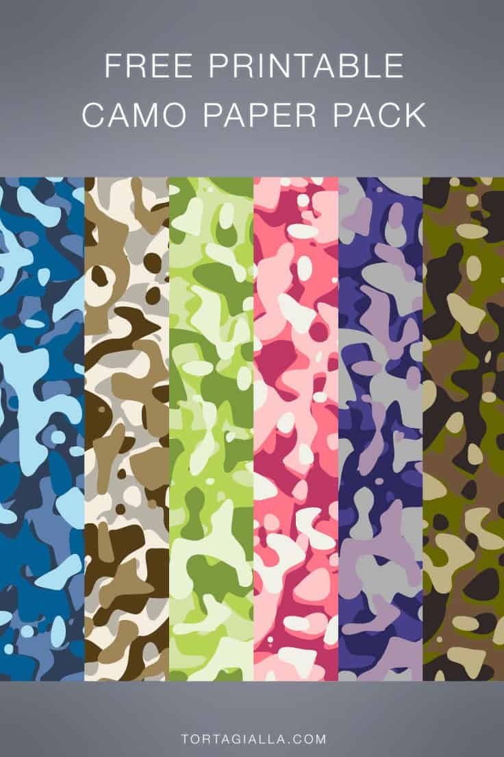Free Printable Camo Paper Camouflage Pattern Design Pack 