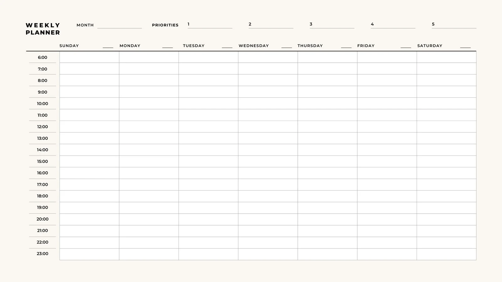 Day Planner Calendar Printable