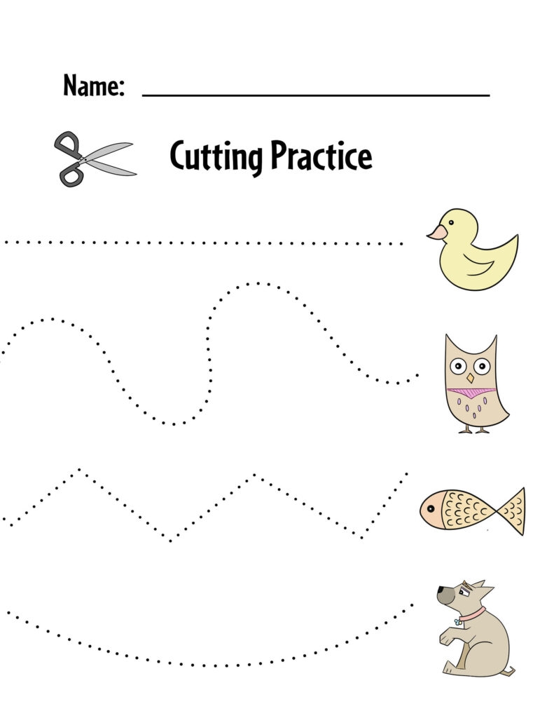 Paper Cutting Worksheets