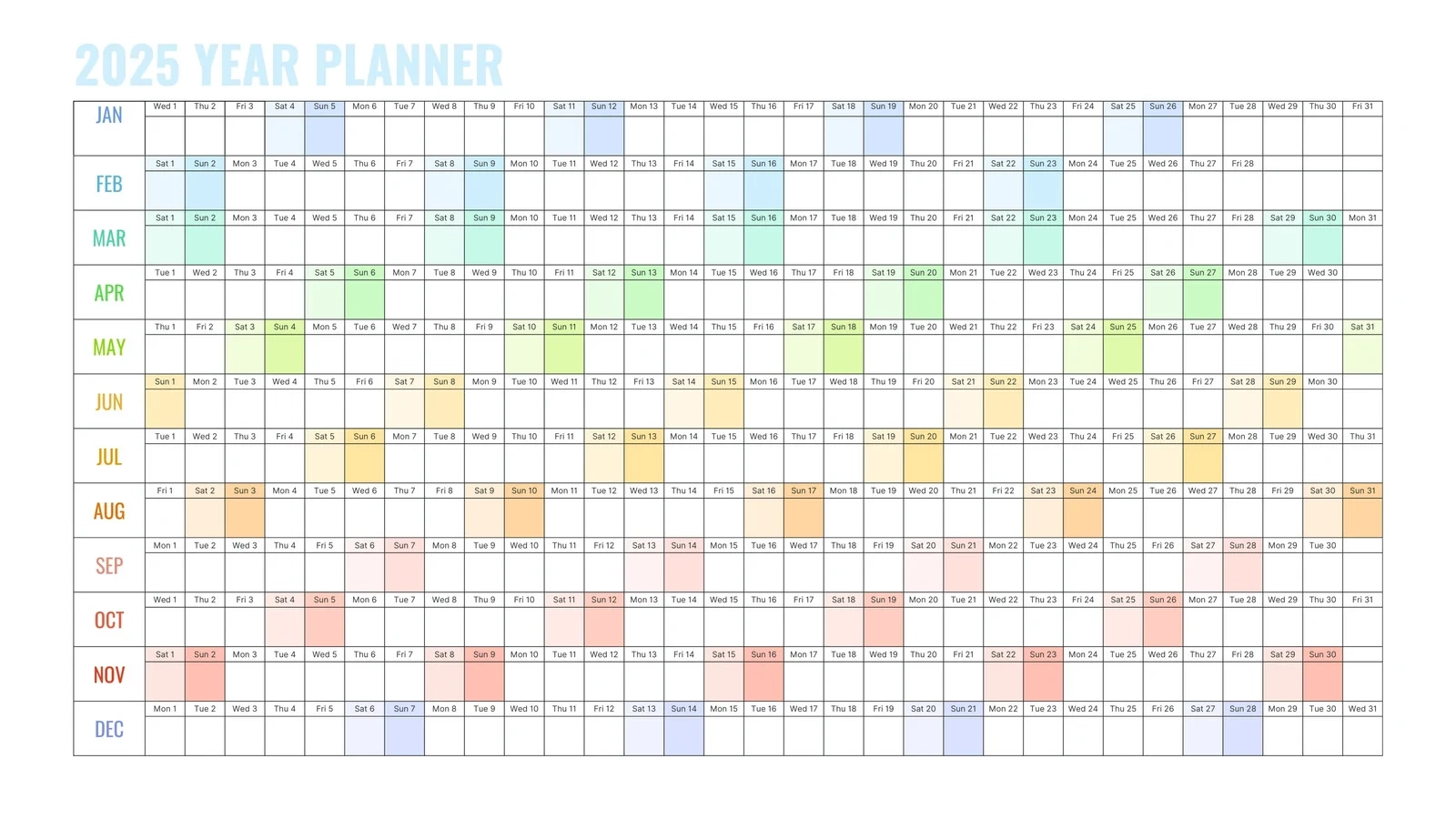 Free Online Calendar Planner