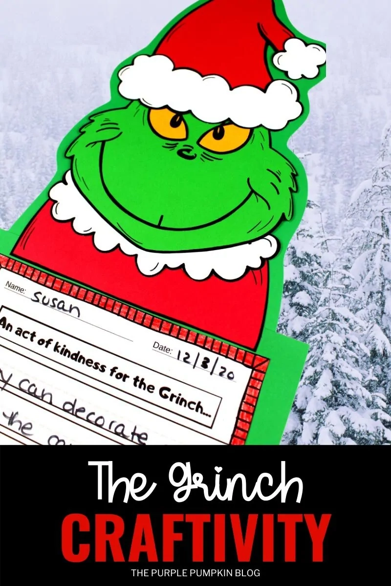 Free Printable Grinch Craftivity amp Creative Writing Project