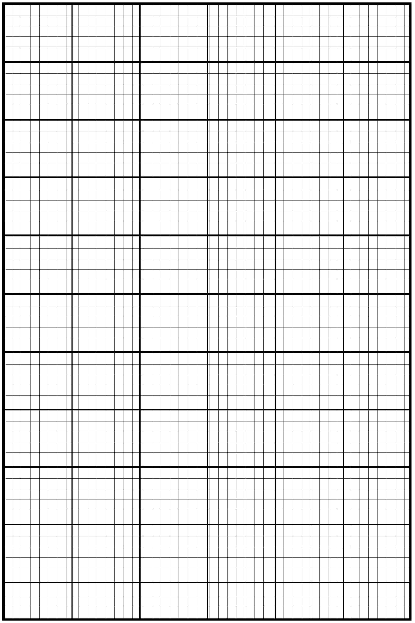Knitting Chart Graph Paper