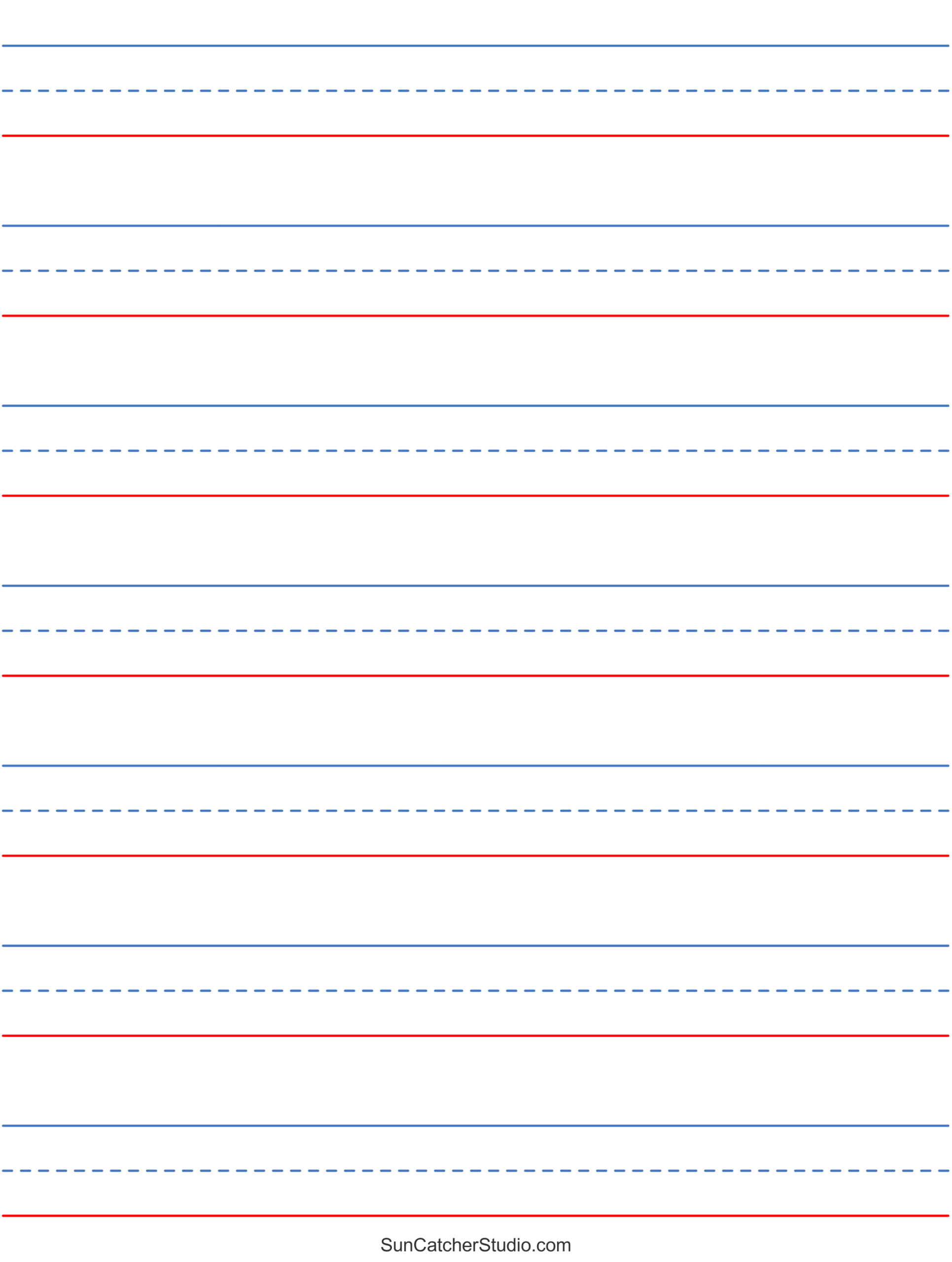 Lined Paper Template Free