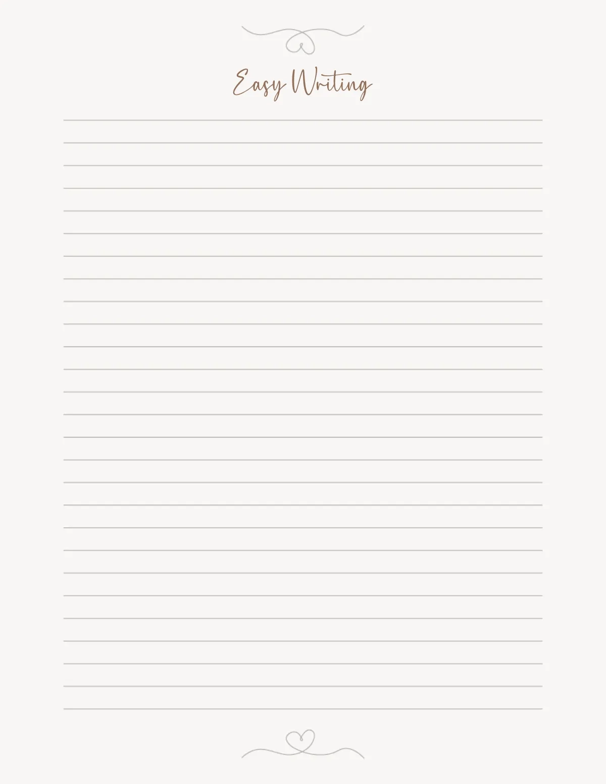 Free Printable Lined Paper Templates To Customize Online